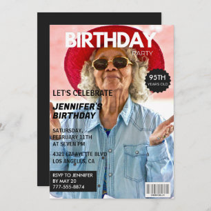 95th birthday invitations for her Magazine Cover