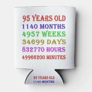 95th Birthday Milestones Can Cooler