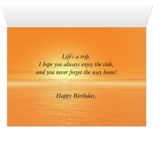 95th birthday Motorcycle sunset (Inside Horizontal (Bottom))