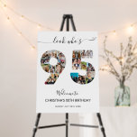 95th Birthday Number 95 Photo Collage Welcome Foam Board<br><div class="desc">Mark ninety years of wonderful memories and adventures with this captivating 95th Birthday Number Photo Collage. This customizable template is the perfect blend of creativity and sentiment, allowing you to create a truly memorable gift for your loved one's special day. Capture the essence of incredible years in a single masterpiece...</div>