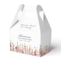 95th Birthday Party August Birth Month Flower Favor Boxes