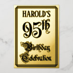 [ Thumbnail: 95th Birthday Party — Elegant Script + Custom Name Invitation ]