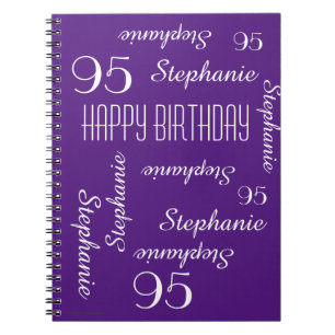 95th Birthday Party Guest Book, Repeating Names Notebook