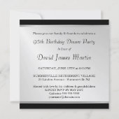 95th Birthday Party - Masculine Photo Invitations (Back)