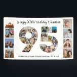 95th Birthday Party Number 95 Photo Collage Banner<br><div class="desc">Mark ninety five years of wonderful memories and adventures with this captivating 95th Birthday Number Photo Collage. This customizable template is the perfect blend of creativity and sentiment, allowing you to create a truly memorable gift for your loved one's special day. Capture the essence of incredible years in a single...</div>