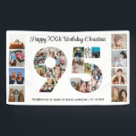 95th Birthday Party Number 95 Photo Collage Banner<br><div class="desc">Mark ninety five years of wonderful memories and adventures with this captivating 95th Birthday Number Photo Collage. This customizable template is the perfect blend of creativity and sentiment, allowing you to create a truly memorable gift for your loved one's special day. Capture the essence of incredible years in a single...</div>