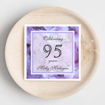 95th Birthday Party Paper Napkins by henishouseofpaper at Zazzle