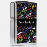Happy Birthday Zippo Lighter | Zazzle