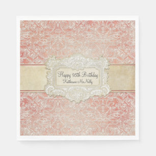 95th Birthday Party Vintage French Lace Regency Napkins