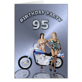 95th Birthday party with a girl and motorbike (Front)
