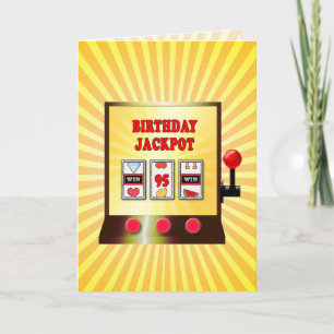 95th birthday slot machine card