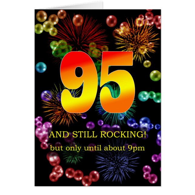 95th Birthday Still Rocking Cards (Front)