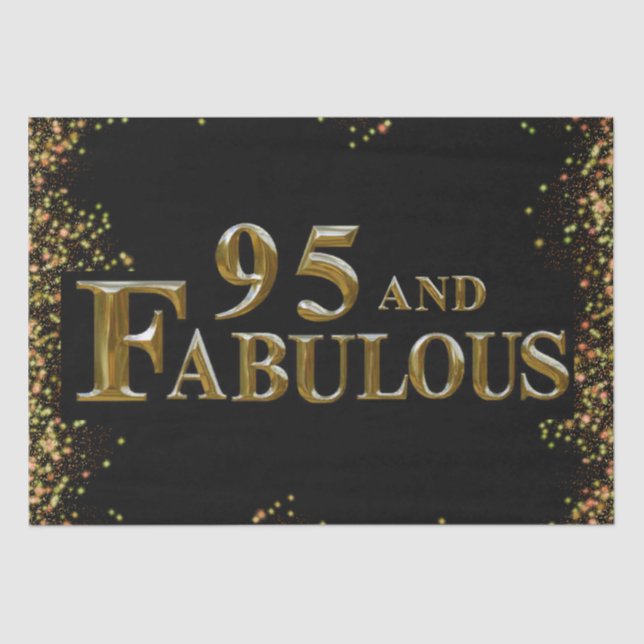 95th Birthday  Tissue Paper (Front)