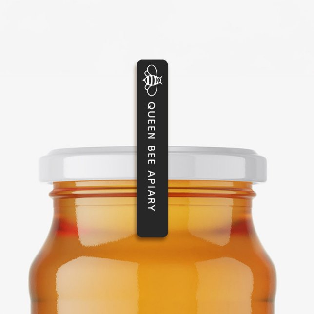 96 Black Tamper-proof Seal Honey Jar Security Lid Labels (Creator Uploaded)