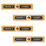 96 Maple Syrup GRADE A AMBER tamper-evident labels