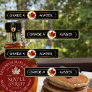 96 Maple Syrup GRADE A AMBER tamper-evident labels