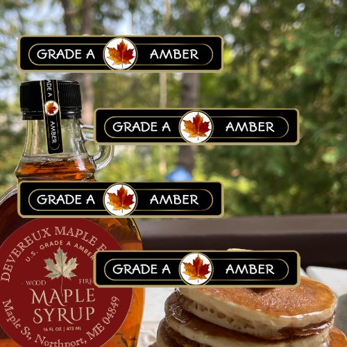 96 Maple Syrup GRADE A AMBER tamper_evident labels