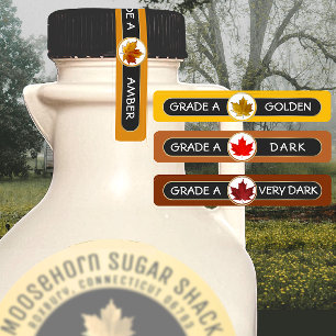 96 Maple Syrup Grade A Security Tamper Proof Lid Labels