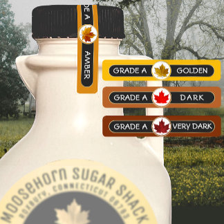 96 Maple Syrup Grade A Security Tamper Proof Lid Labels
