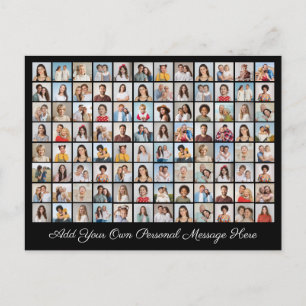 96 Photo Collage Add Your Own Greeting Holiday Postcard