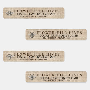 96 skinny waterproof Honeycomb Labels