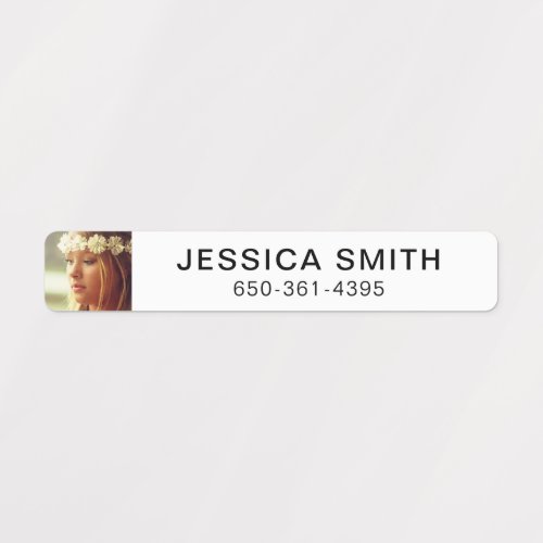 96 Sticker Labels Your Photo Name  Phone