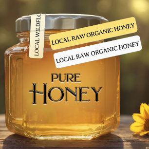 96 Tamper-evident Seal Honey Jar Lid Security Labels