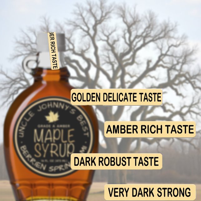 96 Tamper-Proof USDA Compliant Maple Syrup Grades Labels (Creator Uploaded)
