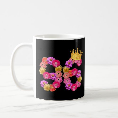 96 Year Old Birthday Women Flower Crown Its My 96t Coffee Mug