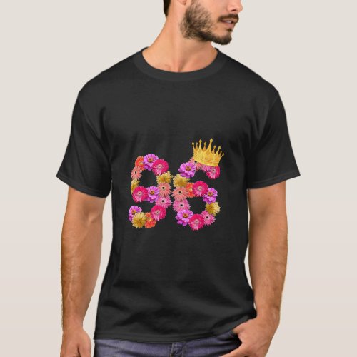 96 Year Old Birthday Women Flower Crown Its My 96t T_Shirt