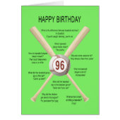96th birthday baseball jokes (Front)