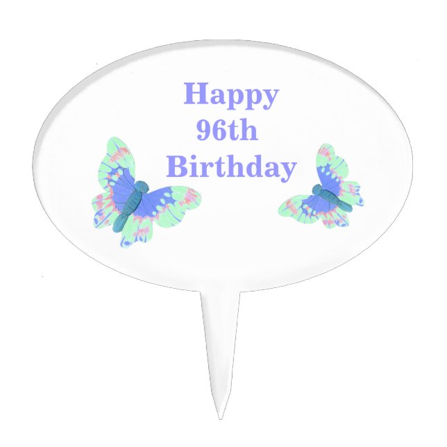 96th Birthday Cake Pick (Front)
