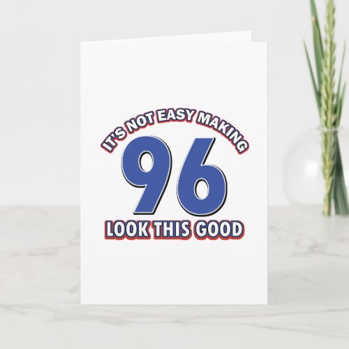 96th birthday designs card