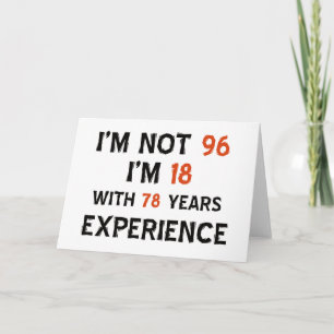 96th birthday designs card