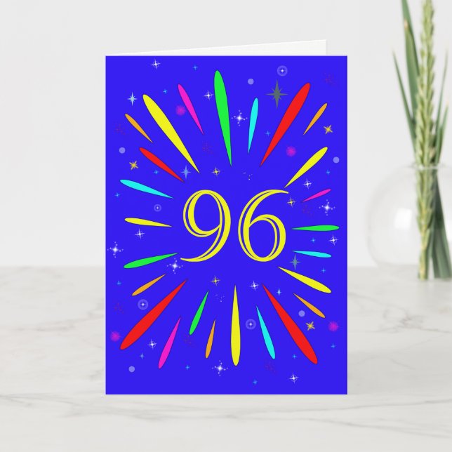96th Birthday Explosion Card (Front)