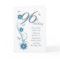 96th birthday in teal with flowers and butterfly