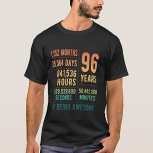 96th Birthday Men Women Funny 96 Years Old T-Shirt