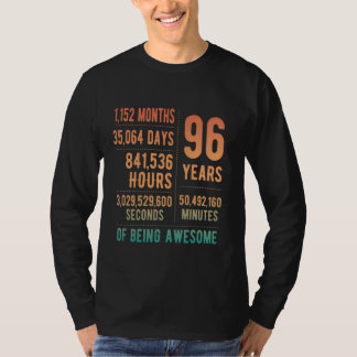 96th Birthday Men Women Funny 96 Years Old T-Shirt