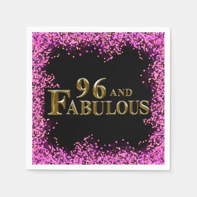 96th Birthday  Napkins (Front)