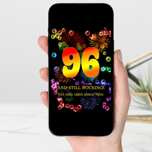 96th Birthday Still Rocking Cards (Front Digital)