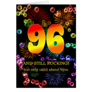 96th Birthday Still Rocking Cards
