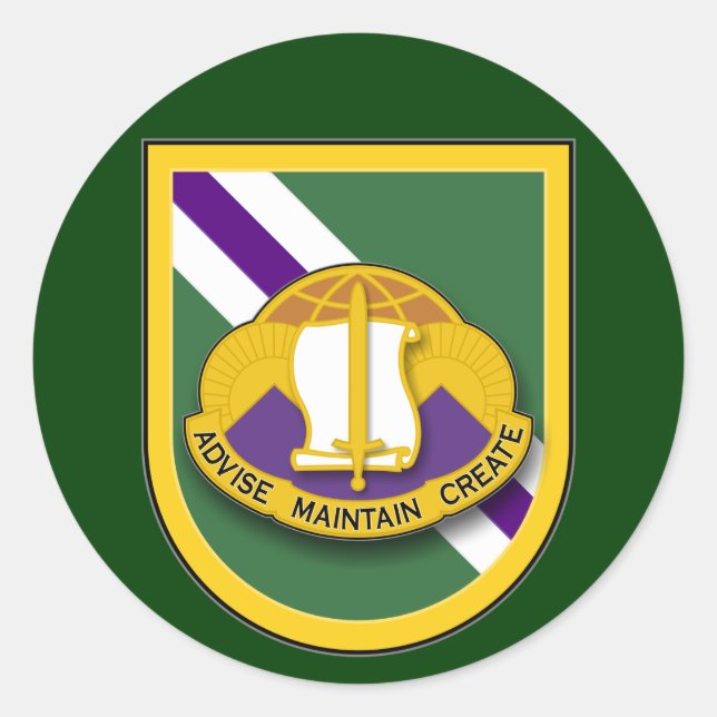 96th Civil Affairs Bn - Airborne flash stickers (Front)