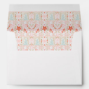 !970 Festive Christmas Holiday Card Envelope