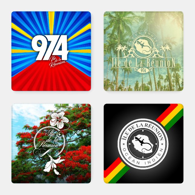 974 Reunion Island - V1 Coaster Set (Set)