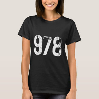 978 Area Code Lowell MA Mobile Telephone Area Code T-Shirt