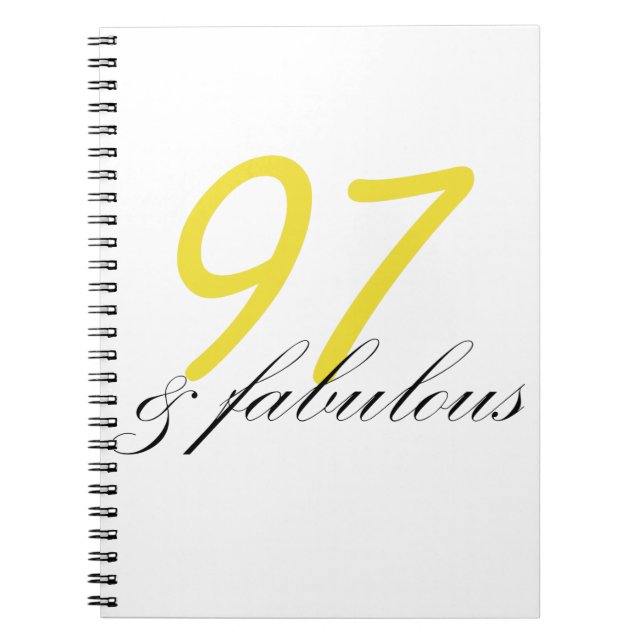 97 & Fabulous Notebook (Front)