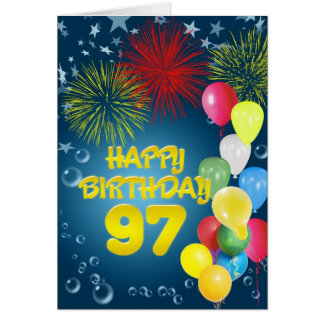 97th Birthday Cards | Zazzle