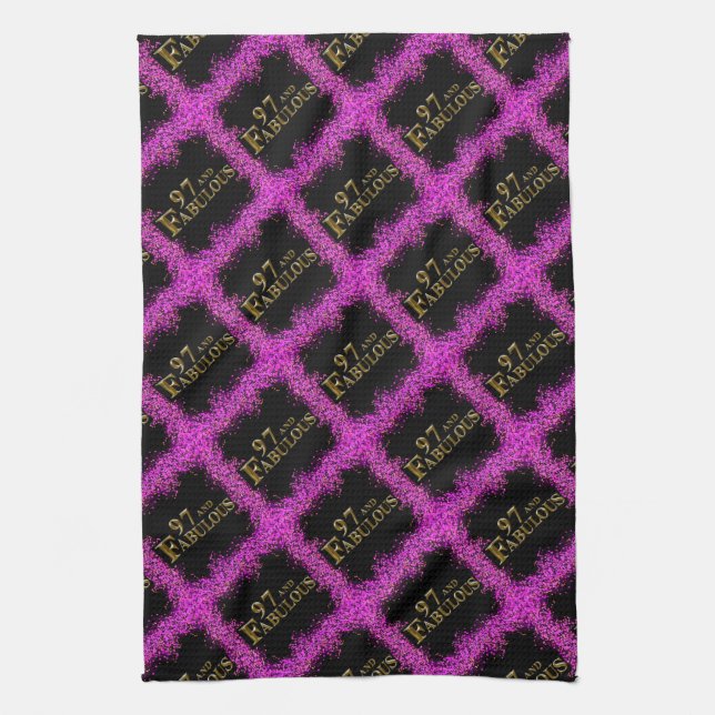 97th Birthday  Kitchen Towel (Vertical)
