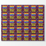 [ Thumbnail: 97th Birthday: Loving Hearts Pattern, Rainbow # 97 Wrapping Paper ]