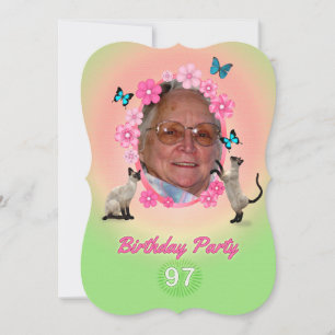 97th Birthday Party Invitation